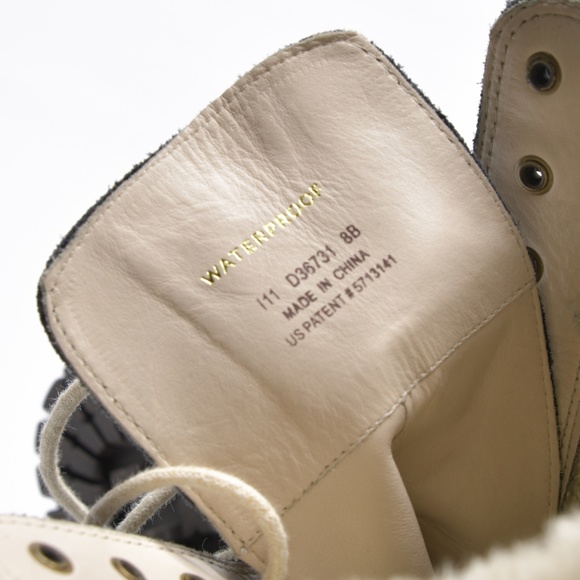 COLE HAAN & NIKE AIR Suede Boots Faux Fur Trim - Picture 5 of 10